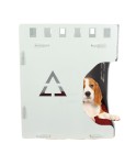 Ahşap Köpek Kulübesi Dekoratif Köpek Evi Beyaz Renk Küp Model